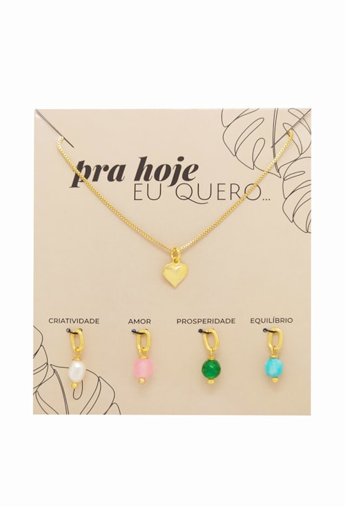 KIT PINGENTE EU QUERO NO OURO CO613-O KIT PINGENTE EU QUERO NO OURO CO613-O