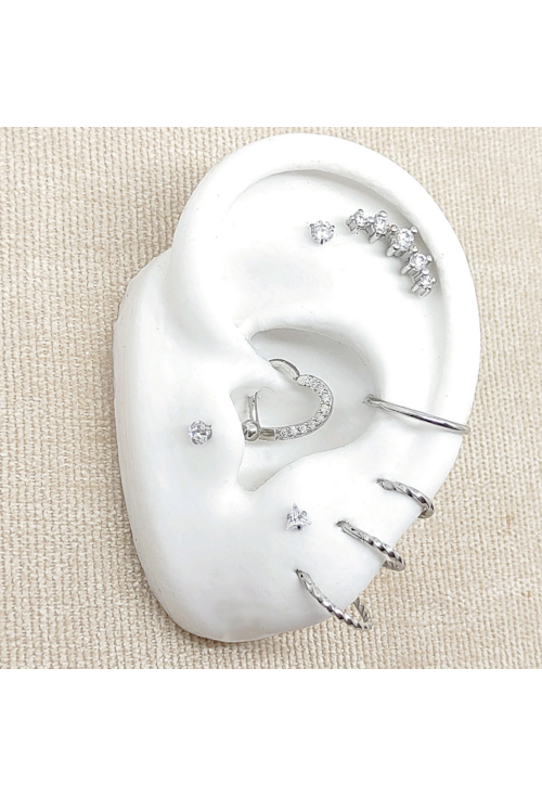 PIERCING ARGOLA CLICK TORCIDA MÉDIA BM654-A