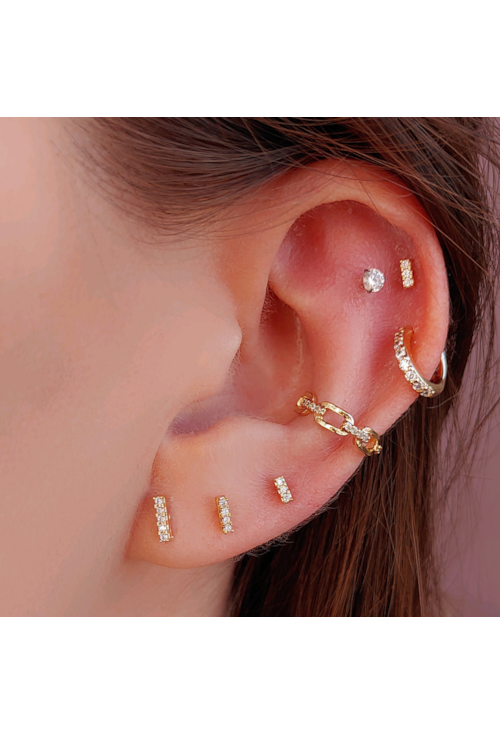 PIERCING BARRINHA CRAVEJADA NO OURO BM710-O