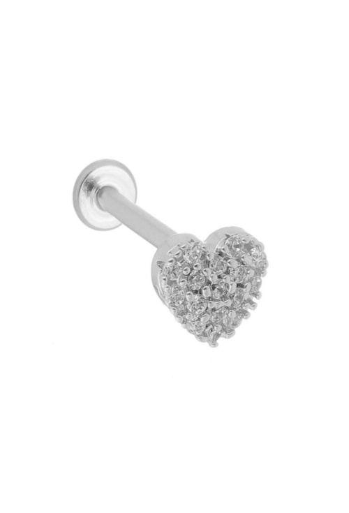 PIERCING CORAÇÃO CRAVEJADO NO RÓDIO BM728-R