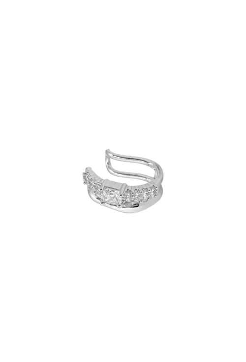 PIERCING CRAVEJADO COM PEDRA QUADRADA BANHADO A RÓDIO BM2326-R