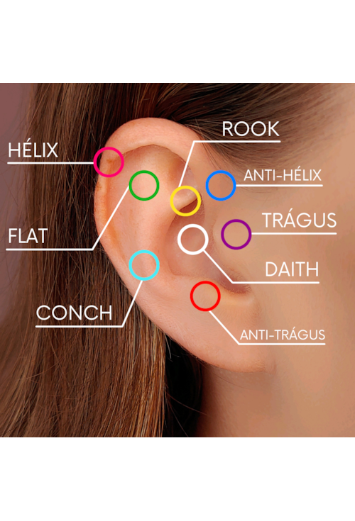 PIERCING DE FOLHA CRAVEJADA NO OURO BM714-O