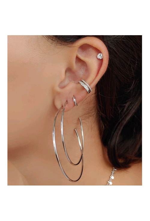 PIERCING DE FURO COM ZIRCÔNIA DE CORAÇÃO MÉDIO BM643-A PIERCING DE FURO COM ZIRCÔNIA DE CORAÇÃO MÉDIO BM643-A