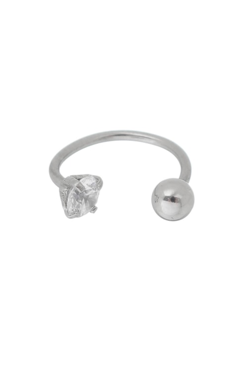 PIERCING DE FURO FERRADURA COM ZIRCÔNIA BM650-A PIERCING DE FURO FERRADURA COM ZIRCÔNIA BM650-A