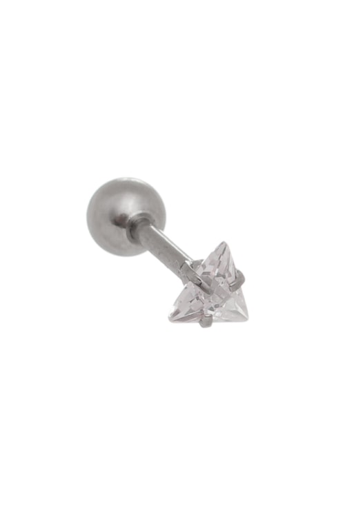 PIERCING DE FURO TRIÂNGULO DE ZIRCÔNIA PEQUENO BM646-A PIERCING DE FURO TRIÂNGULO DE ZIRCÔNIA PEQUENO BM646-A