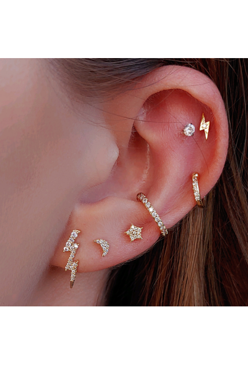 PIERCING DE RAIO COM ZIRCÔNIA NO OURO BM716-O