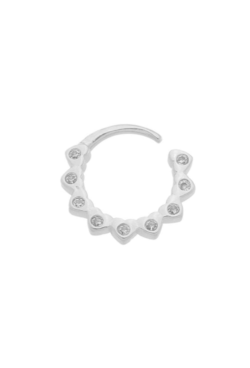 PIERCING DE TORÇÃO DE CORAÇÃO CRAVEJADO BM1122-R PIERCING DE TORÇÃO DE CORAÇÃO CRAVEJADO BM1122-R