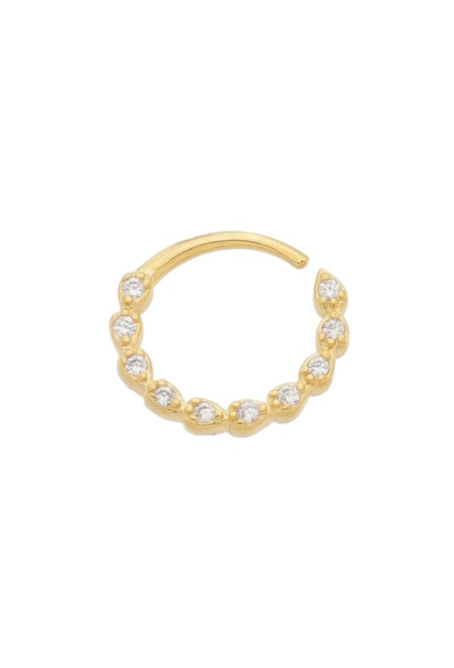 PIERCING DE TORÇÃO DE GOTINHA CRAVEJADA BM1117-O