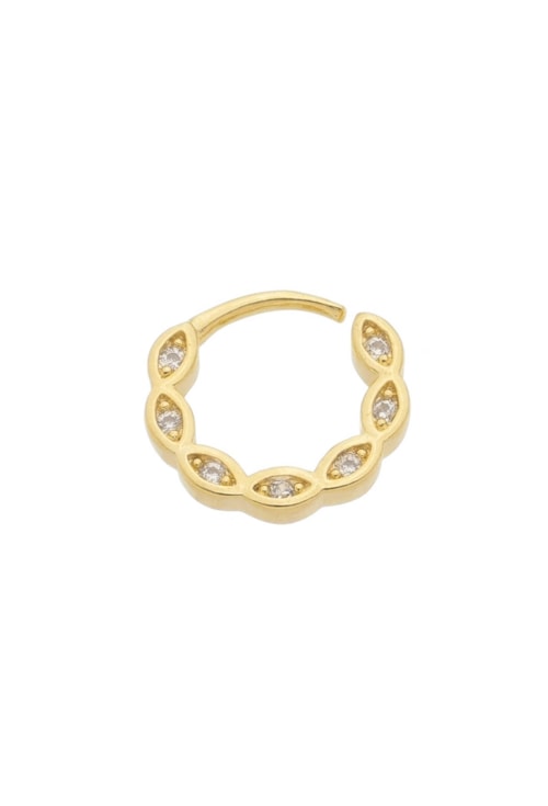 PIERCING DE TORÇÃO OLHO GREGO CRAVEJADO BM1119-O PIERCING DE TORÇÃO OLHO GREGO CRAVEJADO BM1119-O