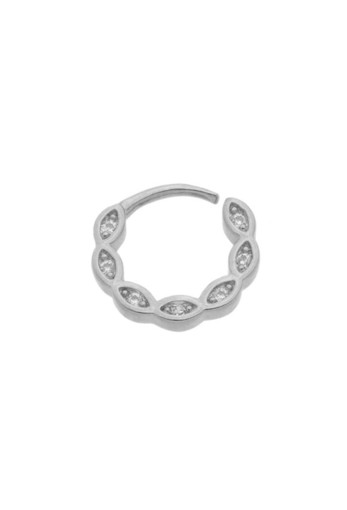 PIERCING DE TORÇÃO OLHO GREGO CRAVEJADO BM1119-R PIERCING DE TORÇÃO OLHO GREGO CRAVEJADO BM1119-R