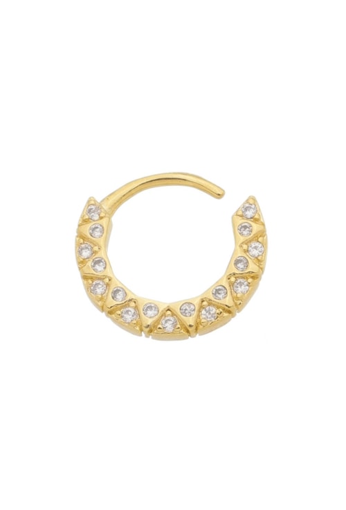 PIERCING DE TORÇÃO TRIÂNGULO COM ZIRCÔNIA BM1113-O PIERCING DE TORÇÃO TRIÂNGULO COM ZIRCÔNIA BM1113-O