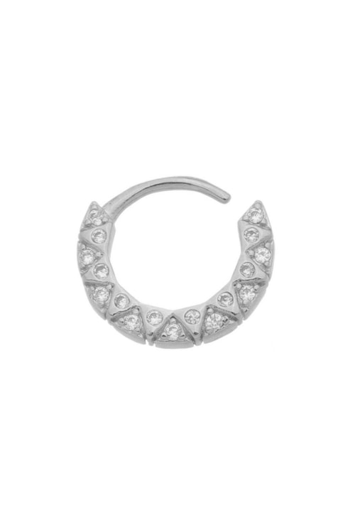 PIERCING DE TORÇÃO TRIÂNGULO COM ZIRCÔNIA BM1113-R PIERCING DE TORÇÃO TRIÂNGULO COM ZIRCÔNIA BM1113-R