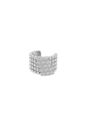 PIERCING EAR CUFF DE BOLINHAS COM ZIRCÔNIAS BANHADO A RÓDIO BM2347-R