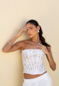 PIERCING EAR CUFF DE BOLINHAS COM ZIRCÔNIAS BANHADO A RÓDIO BM2347-R