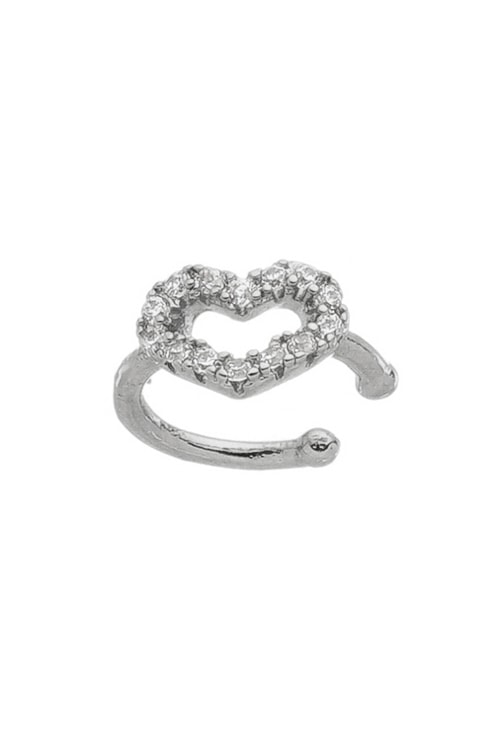 PIERCING FAKE COM CORAÇÃO CRAVEJADO BM1228-R
