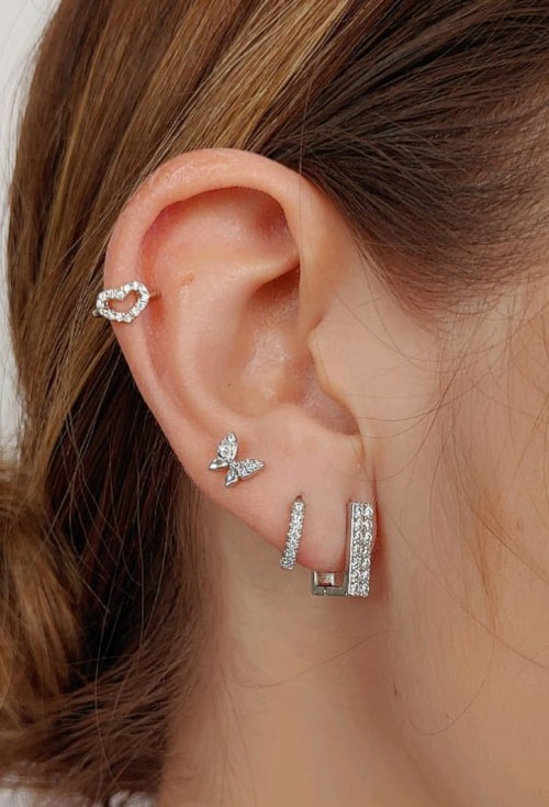 PIERCING FAKE COM CORAÇÃO CRAVEJADO BM1228-R