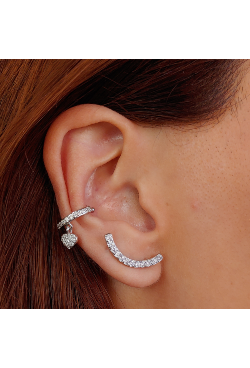 PIERCING FAKE COM CORAÇÃO CRAVEJADO BM824-R