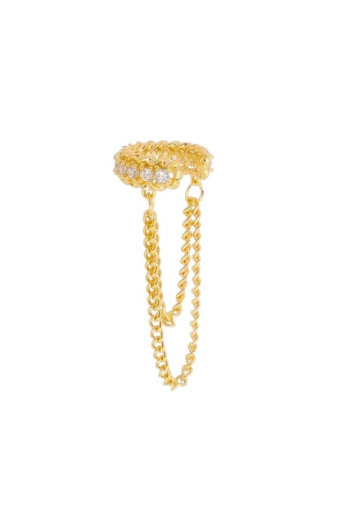 PIERCING FAKE COM CORRENTE E ZIRCÔNIA BM1079-O