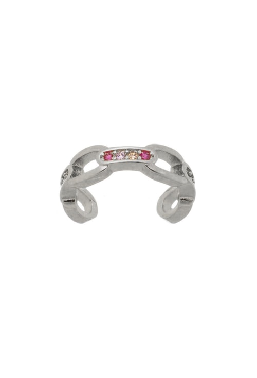 PIERCING FAKE COM ELOS E ZIRCÔNIAS COLORIDAS BM1029-R