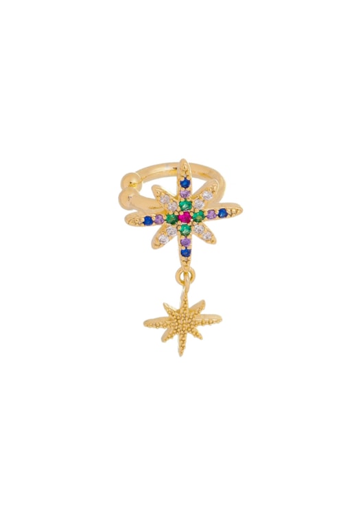 PIERCING FAKE COM ESTRELA CRAVEJADO COLORIDO BM815-O PIERCING FAKE COM ESTRELA CRAVEJADO COLORIDO BM815-O