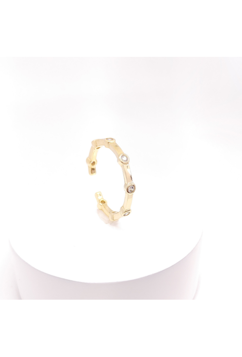PIERCING FAKE COM PONTOS DE LUZ NO OURO BM448-O PIERCING FAKE COM PONTOS DE LUZ NO OURO BM448-O