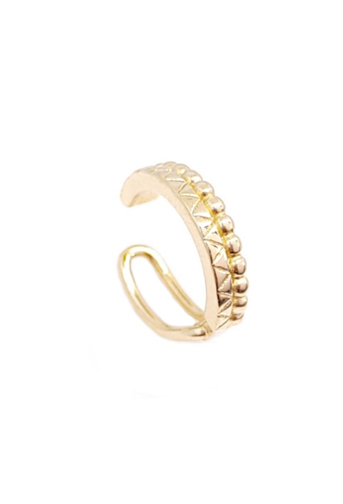 PIERCING FAKE COM TEXTURA NO OURO BM450-O
