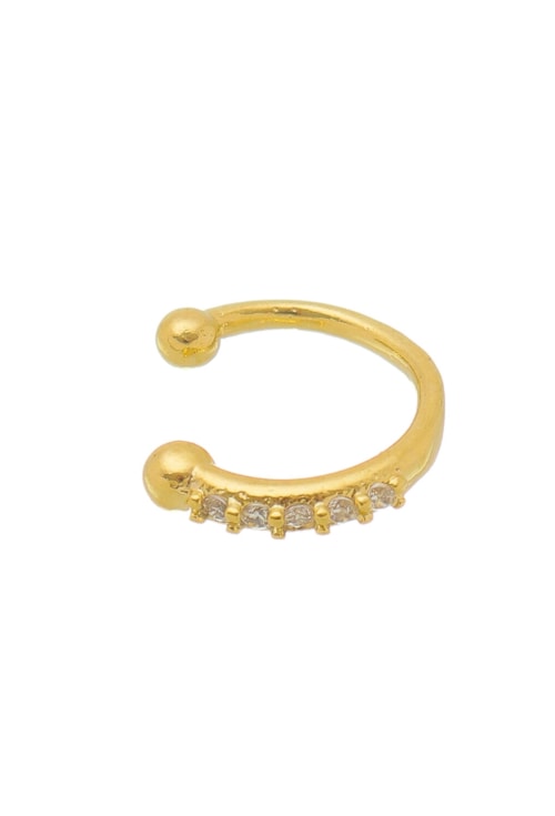 PIERCING FAKE COM ZIRCÔNIA NO OURO BM567-O PIERCING FAKE COM ZIRCÔNIA NO OURO BM567-O