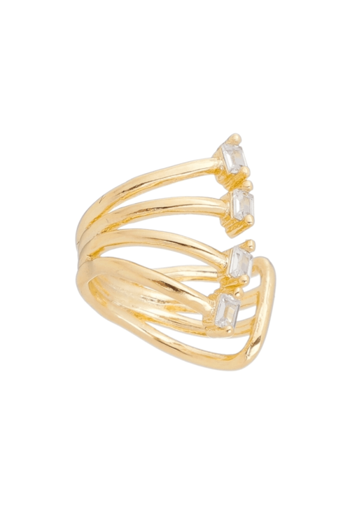 PIERCING FAKE COM ZIRCONIAS BAGUETE BM592-O PIERCING FAKE COM ZIRCONIAS BAGUETE BM592-O