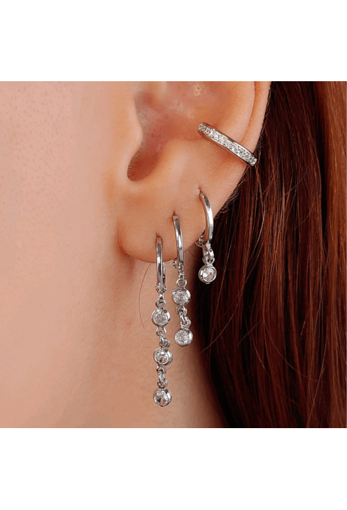 PIERCING FAKE COM ZIRCÔNIAS CRISTAL BM842-R