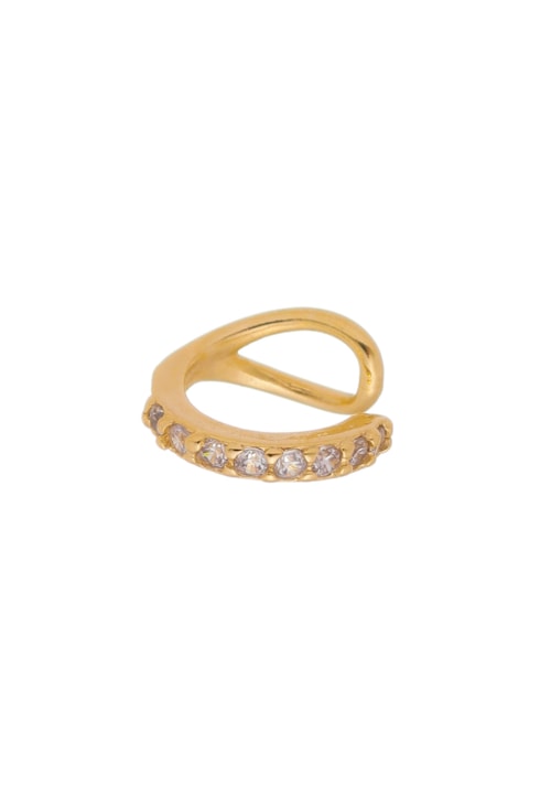 PIERCING FAKE COM ZIRCÔNIAS NO OURO BM674-O PIERCING FAKE COM ZIRCÔNIAS NO OURO BM674-O