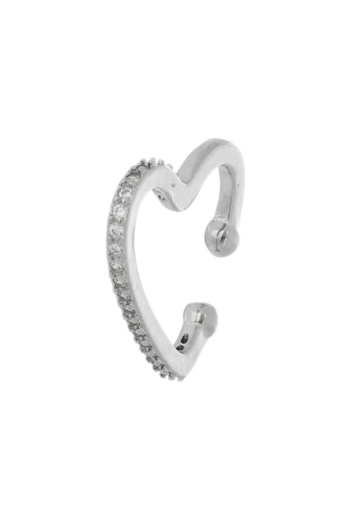 PIERCING FAKE CORAÇÃO COM ZIRCÔNIA CRISTAL BM776-R