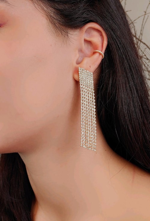 PIERCING FAKE CRAVEJADO COM ZIRCÔNIAS BM1039-O