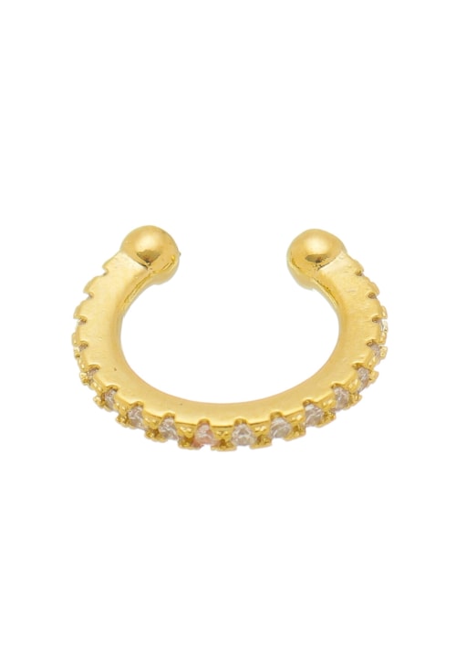 PIERCING FAKE CRAVEJADO NO OURO BM568-O