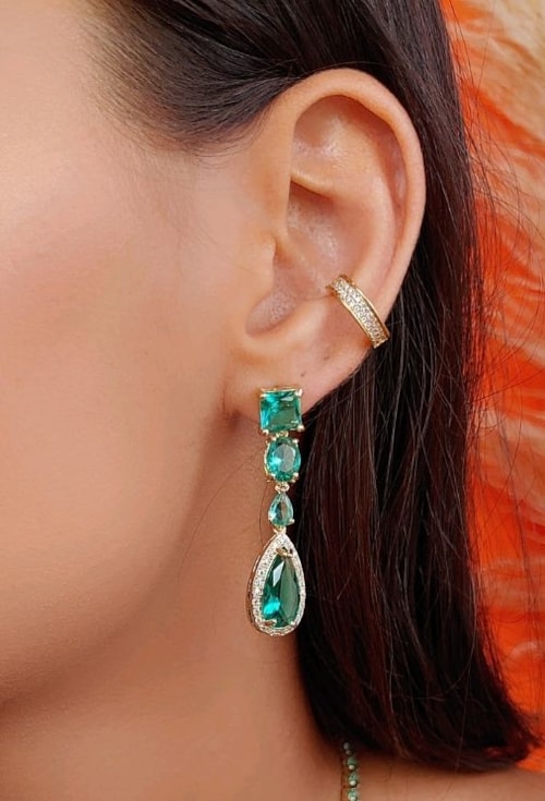 PIERCING FAKE CRAVEJADO NO OURO BM875-O
