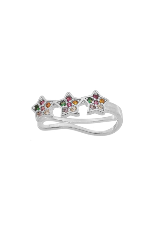 PIERCING FAKE DE ESTRELA CRAVEJADA COLORIDA BM1067-R