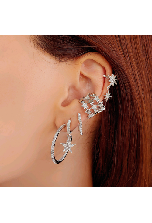 PIERCING FAKE DE ESTRELAS COM ZIRCÔNIAS NO RÓDIO BM828-R