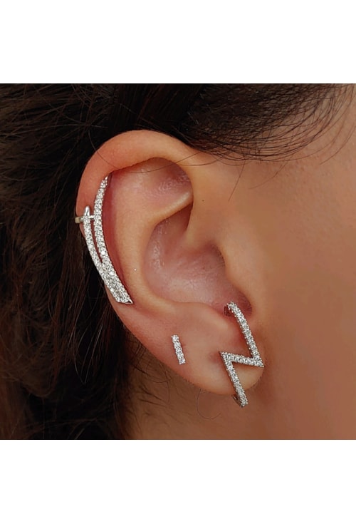 PIERCING FAKE EAR CUFF CRAVEJADO BM1035-R