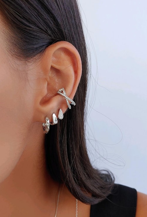 PIERCING FAKE EM X CRAVEJADO BM1060-R