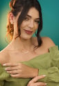 PIERCING FAKE INSPIRAÇÃO CRAVEJADO NO OURO BM570-O