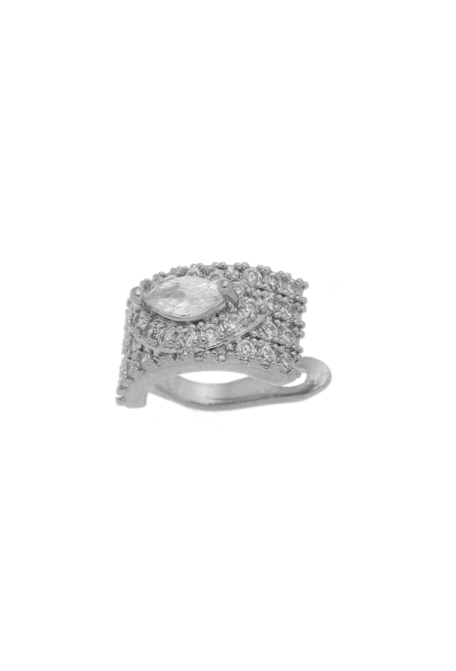 PIERCING FAKE LUXO CRAVEJADO COM NAVETE CRISTAL BM792-R PIERCING FAKE LUXO CRAVEJADO COM NAVETE CRISTAL BM792-R