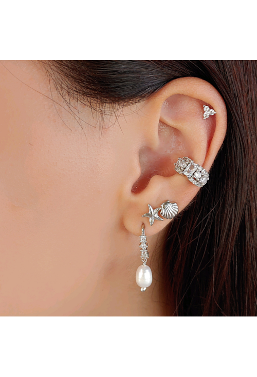 PIERCING FAKE LUXO CRAVEJADO EM ZIRCONIAS BM791-R