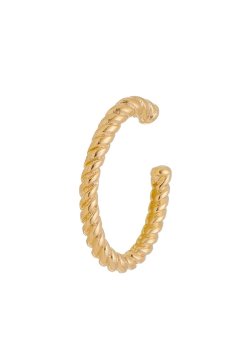 PIERCING FAKE OVAL TRANÇADO NO OURO BM673-O