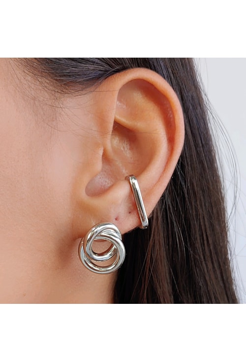 PIERCING FAKE RETANGULAR LISO NO RÓDIO BM773-R
