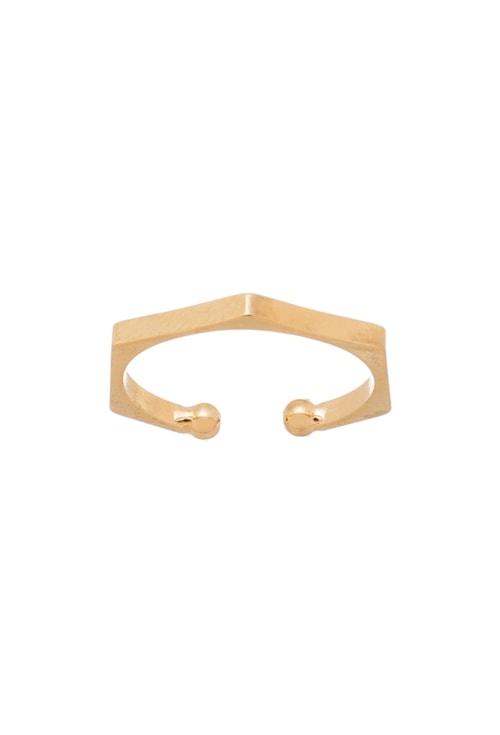 PIERCING FAKE SEXTAVADO GRANDE NO OURO BM519-O