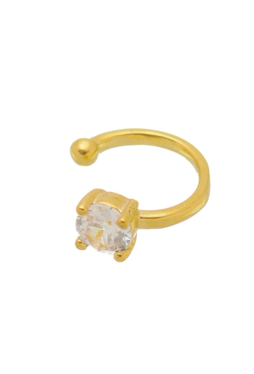 PIERCING FAKE SLIM COM ZIRCÔNIA NO OURO BM569-O PIERCING FAKE SLIM COM ZIRCÔNIA NO OURO BM569-O