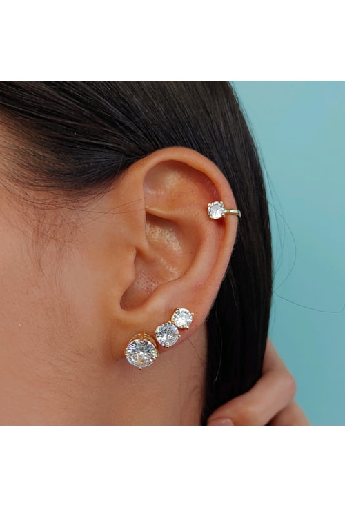 PIERCING FAKE SLIM COM ZIRCÔNIA NO RÓDIO BM569-R PIERCING FAKE SLIM COM ZIRCÔNIA NO RÓDIO BM569-R