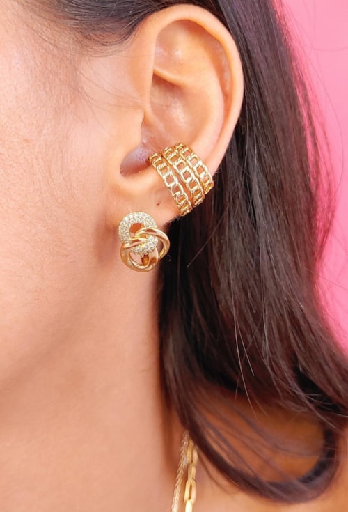 PIERCING FAKE TRIO DE CORRENTES DE ELO BM1076-O