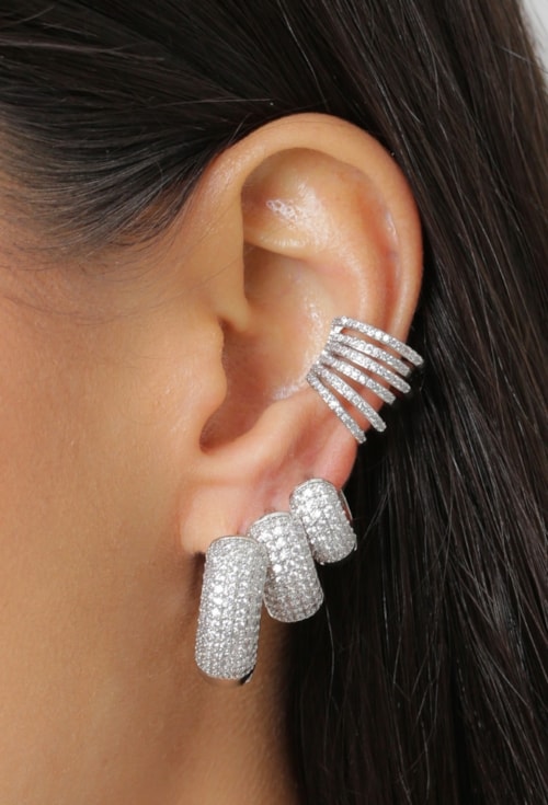 PIERCING MULTI AROS CRAVEJADO RÓDIO BM2216-R