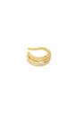PIERCING MULTIFAIXAS CRAVEJADO BANHADO A OURO BM2324-O