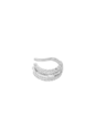 PIERCING MULTIFAIXAS CRAVEJADO BANHADO A RÓDIO BM2324-R